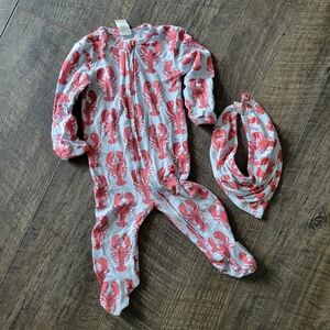 Kate Quinn Lobster Footie And Bib